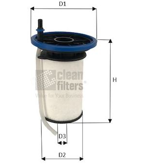 palivovy filtr CLEAN FILTERS MG3612