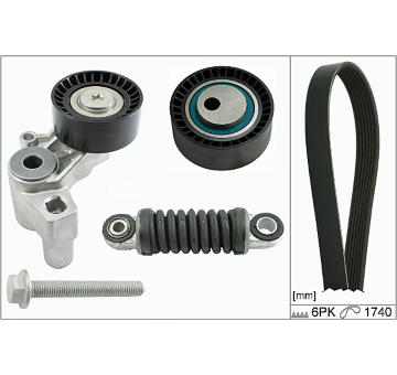 Ozubený klinový remeň - Sada HEPU 20-1896