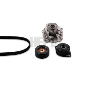 Vodní pumpa + klinový żebrový řemen HEPU PK05424