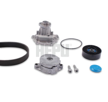 Vodní pumpa + klinový żebrový řemen HEPU PK05427
