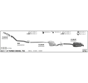 Výfukový systém IMASAF 504000048