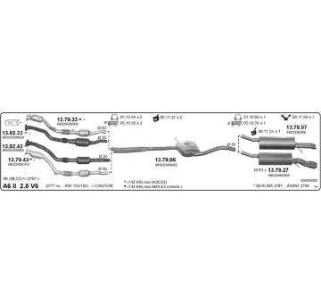 Výfukový systém IMASAF 504000060