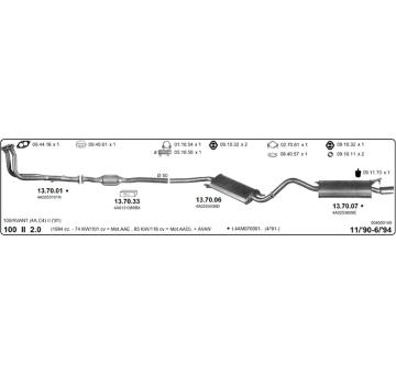 Výfukový systém IMASAF 504000149
