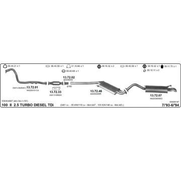 Výfukový systém IMASAF 504000167