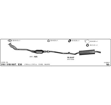 Výfukový systém IMASAF 511000017