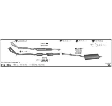 Výfukový systém IMASAF 511000039