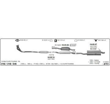Výfukový systém IMASAF 511000054