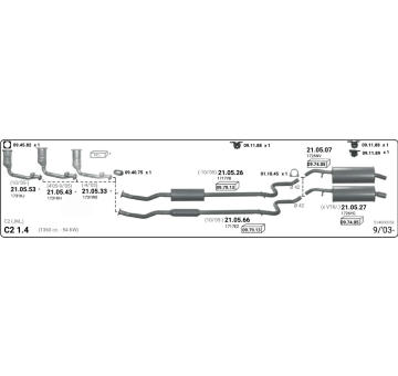 Výfukový systém IMASAF 514000058