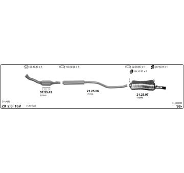 Výfukový systém IMASAF 514000225