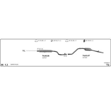 Výfukový systém IMASAF 516000010