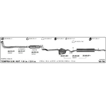 Výfukový systém IMASAF 524000290