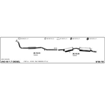 Výfukový systém IMASAF 524000346