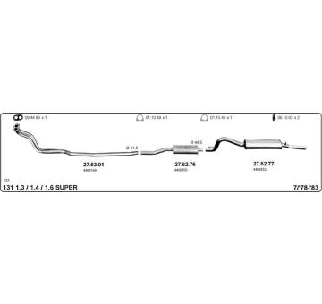Výfukový systém IMASAF 524000387