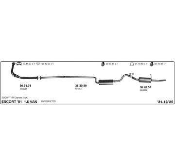 Výfukový systém IMASAF 525000032