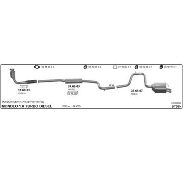 Výfukový systém IMASAF 525000264