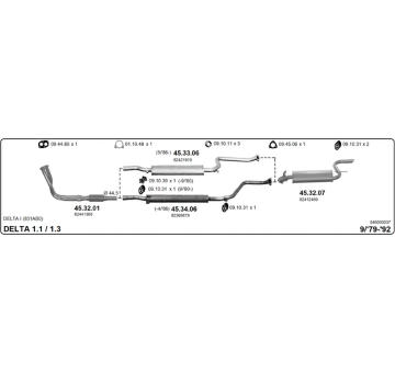 Výfukový systém IMASAF 546000037