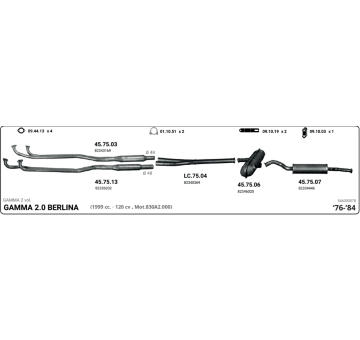 Výfukový systém IMASAF 546000078