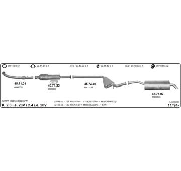 Výfukový systém IMASAF 546000081