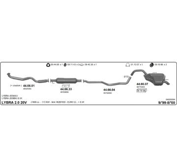 Výfukový systém IMASAF 546000094