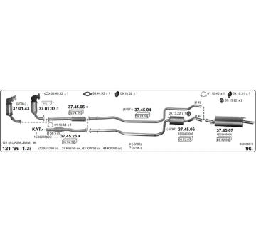 Výfukový systém IMASAF 552000014