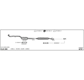 Výfukový systém IMASAF 553000073