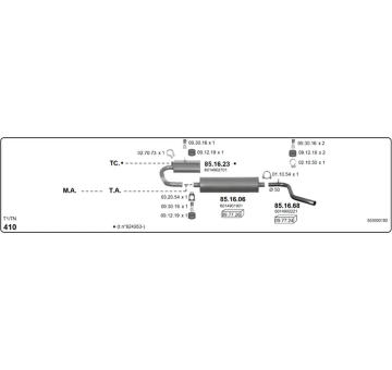 Výfukový systém IMASAF 553000192