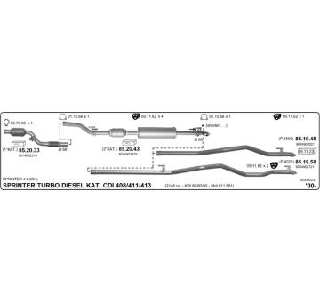 Výfukový systém IMASAF 553000231