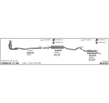 Výfukový systém IMASAF 561000194