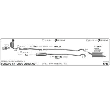 Výfukový systém IMASAF 561000208