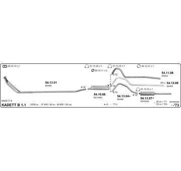 Výfukový systém IMASAF 561000226