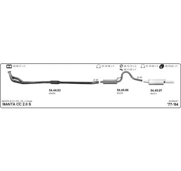 Výfukový systém IMASAF 561000287