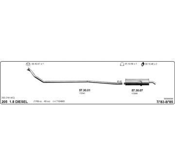 Výfukový systém IMASAF 563000084