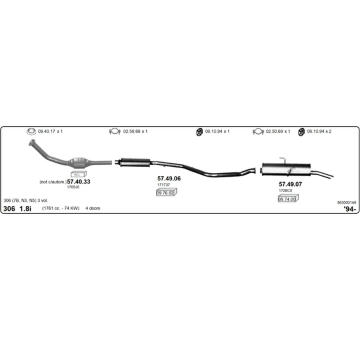 Výfukový systém IMASAF 563000148