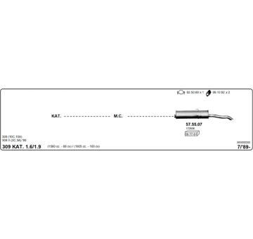Výfukový systém IMASAF 563000202