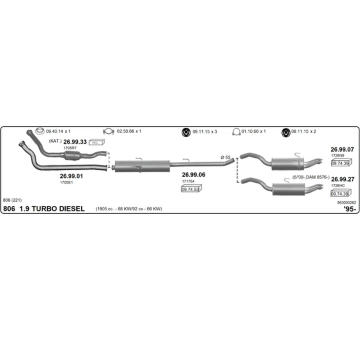 Výfukový systém IMASAF 563000262