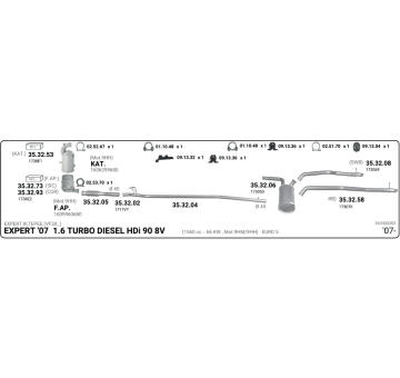 Výfukový systém IMASAF 563000353