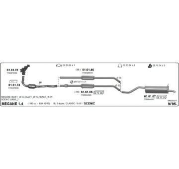 Výfukový systém IMASAF 566000077