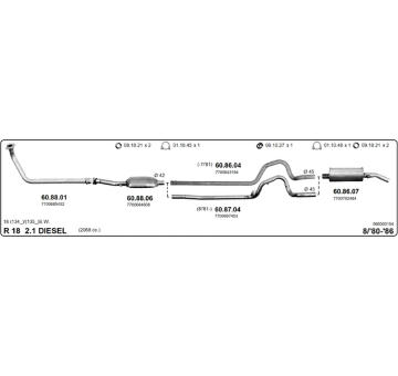 Výfukový systém IMASAF 566000154