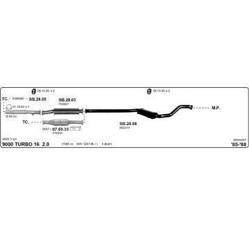 Výfukový systém IMASAF 569000027