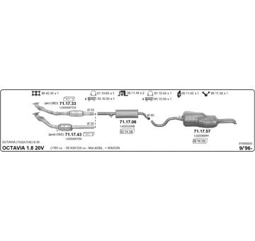 Výfukový systém IMASAF 575000033