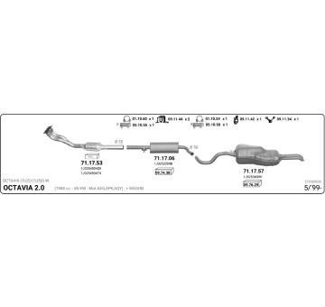 Výfukový systém IMASAF 575000035