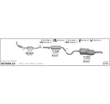 Výfukový systém IMASAF 575000036