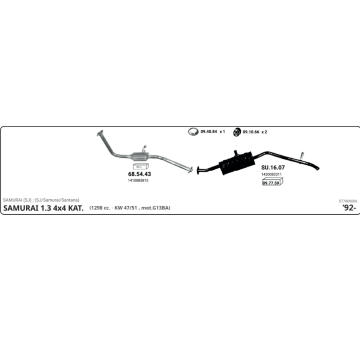 Výfukový systém IMASAF 577000006
