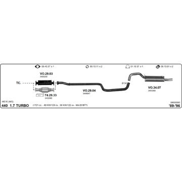 Výfukový systém IMASAF 586000060