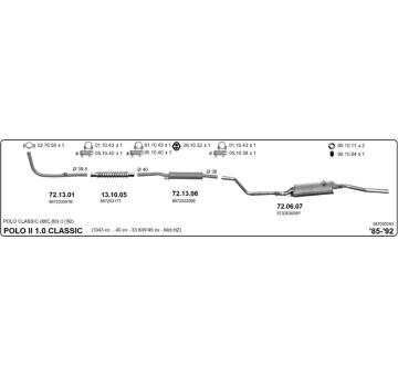 Výfukový systém IMASAF 587000283