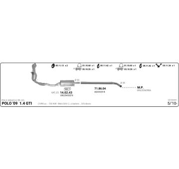 Výfukový systém IMASAF 587000491