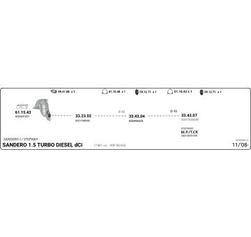 Výfukový systém IMASAF 603000012