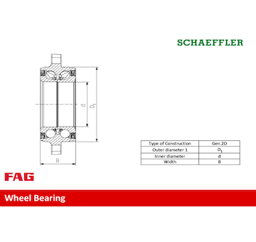 Sada lozisek kol Schaeffler FAG 713 6497 90