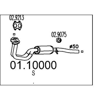 Výfuková trubka MTS 01.10000