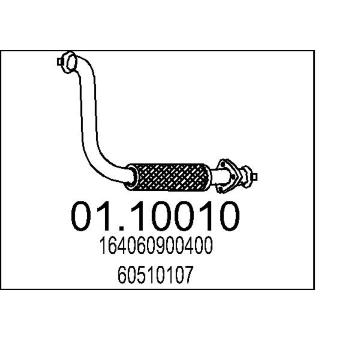 Výfuková trubka MTS 01.10010